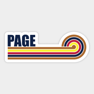 Page Arizona horizontal sunset Sticker